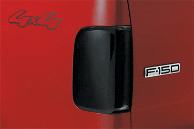 AVS Tail Shades Blackout Taillight Covers - Tinted Black Tail Light Covers for Trucks, Cars & SUVs