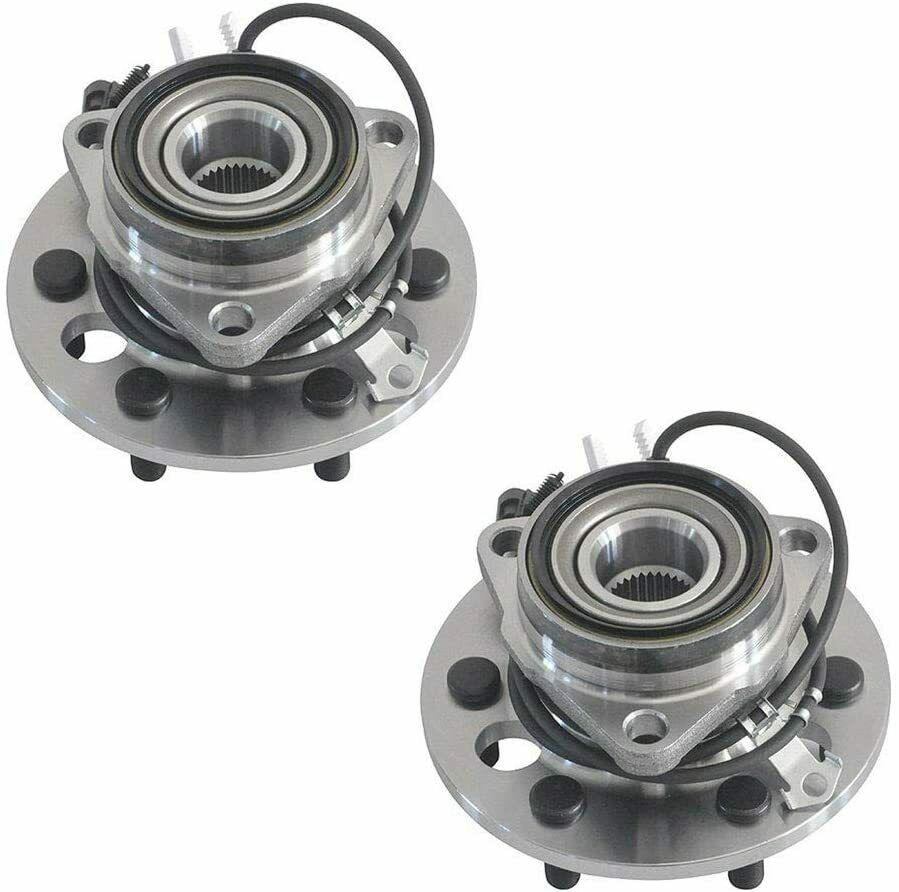 4WD Pair 2 Front Wheel Beaings And Hubs For Cadillac Escalade Chevrolet TAHOE