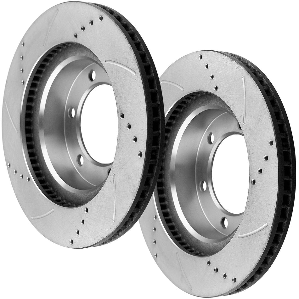319MM Front Brake Rotors & Ceramic Pads for Toyota Tacoma FJ Cruiser 2003 - 2020