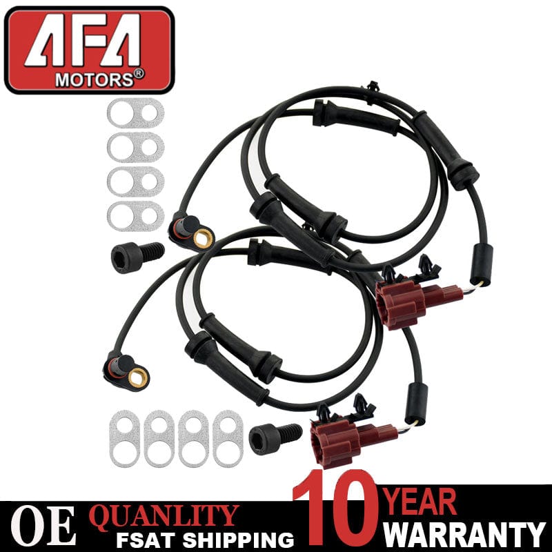 Pair ABS Speed Sensors For 2004 2005 2006 - 2010 Infiniti QX56 Pathfinder 2004