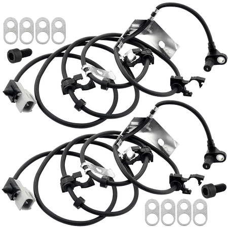 Set of 2 Front Right ABS Wheel Speed Sensor For 1998 1999 Dodge Ram 3500:515069