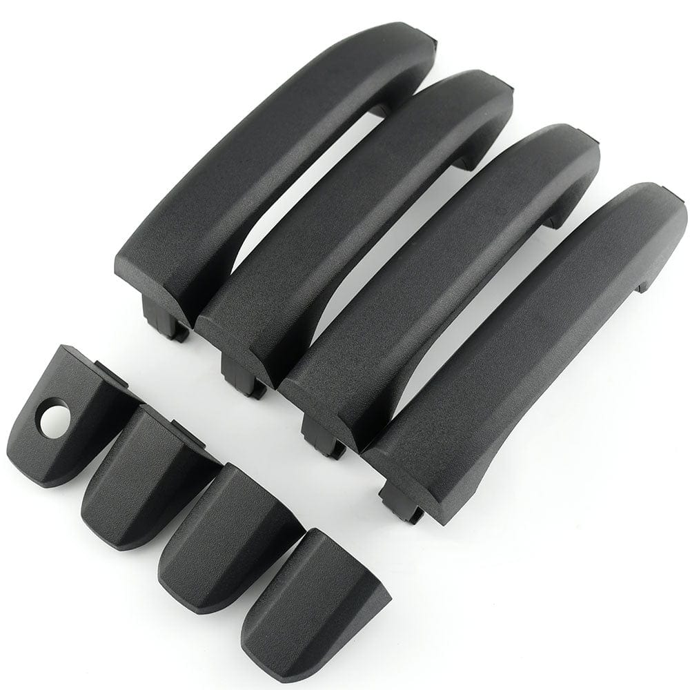 Set of 4 Textured Black Exterior Door Handles for 2014-2017 Chevy Silverado 1500