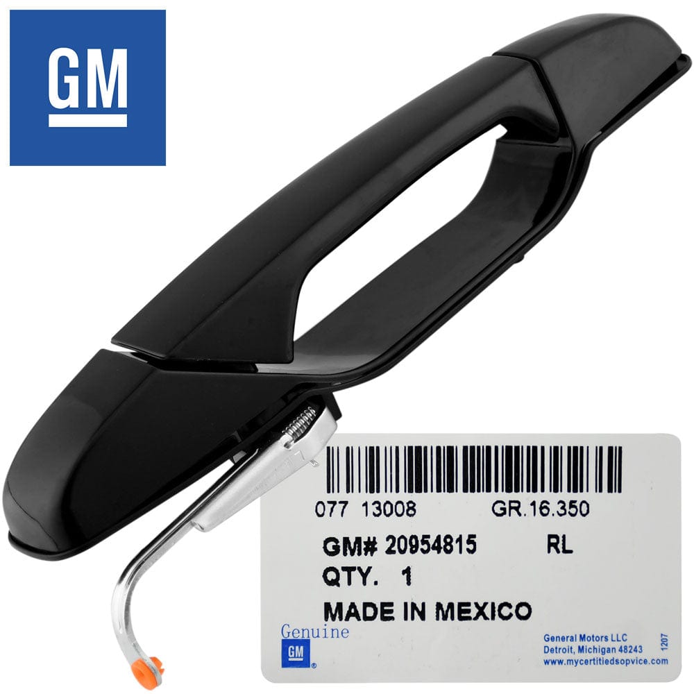 GM OEM Exterior Black Door Handle RL Rear for 07-14 Tahoe Silverado Yukon Sierra