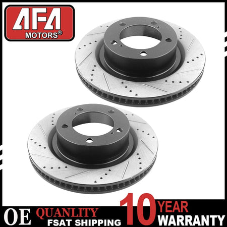 Set Front Brake Rotors For Toyota Sequoia 2007-20 Tundra 2016-20 Land Cruiser