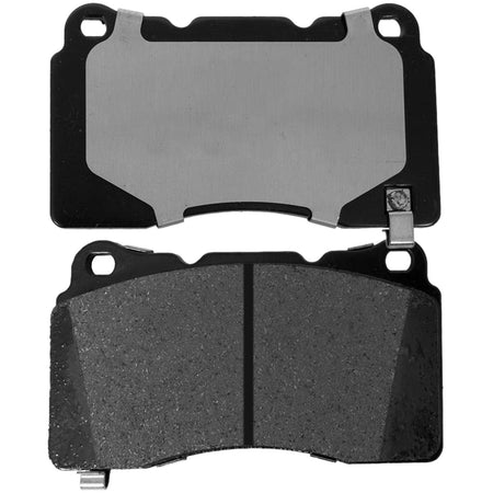 MotorbyMotor Front Ceramic Brake Pads with Hardware Kits & CLEANER DOT4 FLUID for Buick Regal Sportback Tourx, Caillac ATS CT6 CTS STS XTS,Chevrolet Camaro Corvette, Ford GT Mustang, Hyundai Genesis Coupe