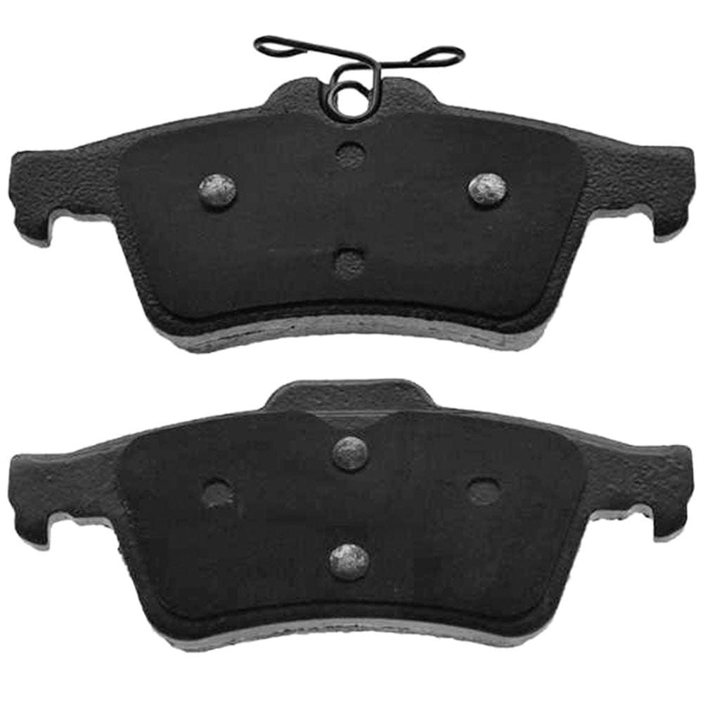 MotorbyMotor Rear Ceramic Brake Pads with Hardware Kits for Chevrolet Cobalt, Ford Escape Focus Transit Connect, Jaguar S-Type Super V8 Vanden Plas XF XJ XJ8 XJR XK XKR