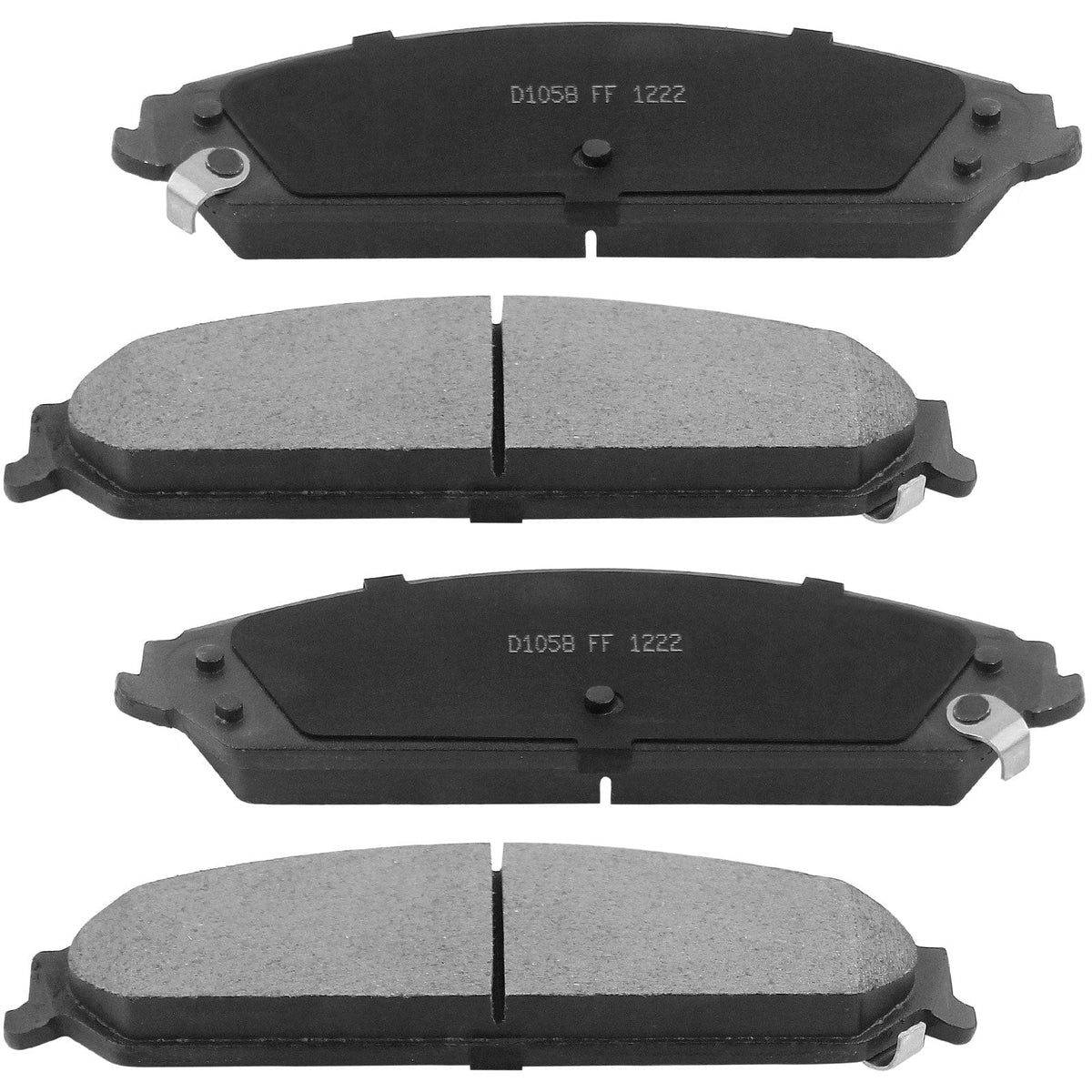 Front Ceramic Brake Pads with Hardware Kits & CLEANER DOT4 FLUID for Chrysler 200 300, Dodge Avenger Caliber Challenger Charger Magnum Low Dust Brake Pad