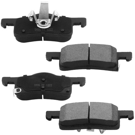 Rear Ceramic Brake Pads w/Hardware Kits Fits for Ford Expedition 2003-2006, Lincoln Navigator 2003-2006 (All Models)-4 Pack