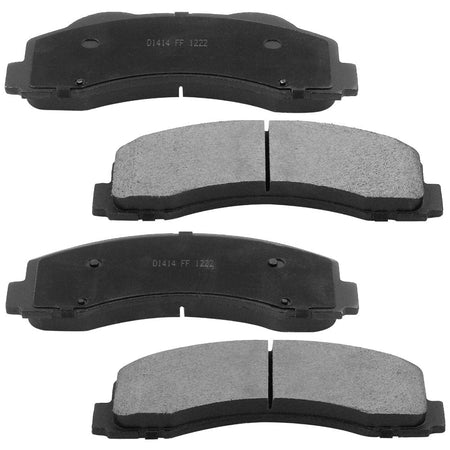 Front Ceramic Brake Pads w/Hardware Kits Fits Ford Expedition 10-18, Ford F-150 10-17, Lincoln Navigator 10-18-Ceramic Low Dust Brake Pad-4 Pack