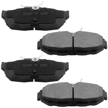 Rear Ceramic Brake Pads w/Hardware Kits Fits forFord Mustang 2005-2014-Ceramic Low Dust Brake Pad-4 Pack