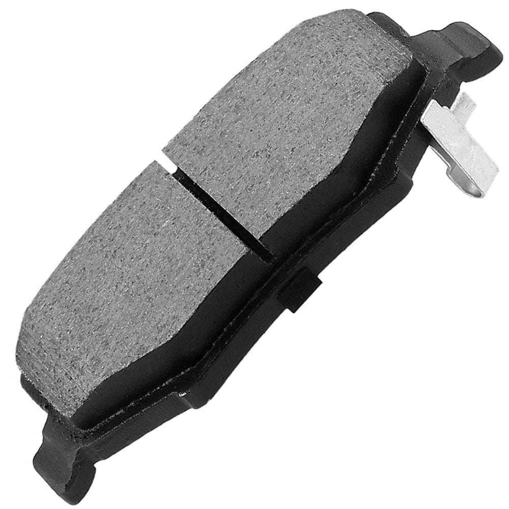 Rear Ceramic Brake Pads w/Hardware Kits Fits for Dodge Nitro, Jeep Liberty Wrangler JK (All Models)-Low Dust Brake Pad-4 Pack