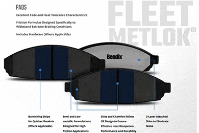 Bendix Fleet MetLok Brake Pads | Severe Duty | Lowest Price | Lowest Price Guaranteed!