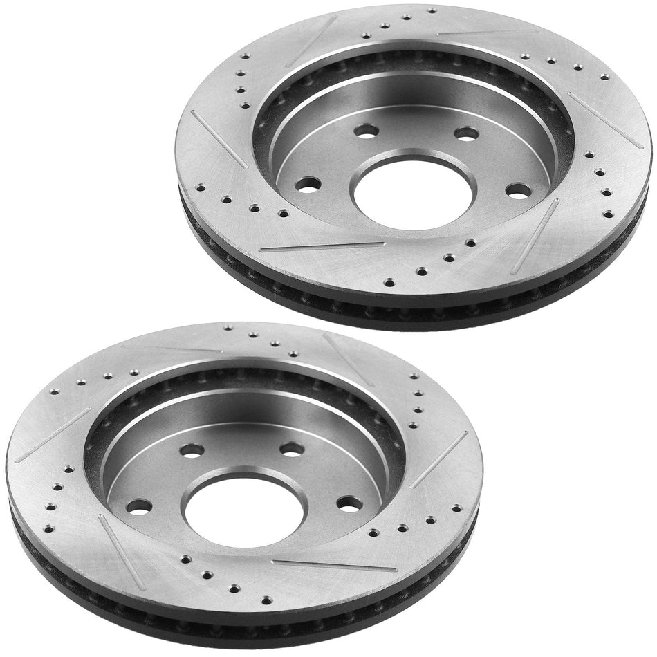 305mm Front E-Coating Brake Rotors + Brake Pads For Sierra Silverado 1500 Yukon