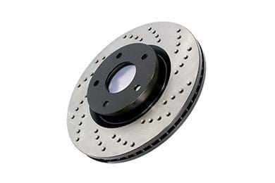 Centric Premium High Carbon Drilled Rotors - Free Shipping on Centric Carbon Cross Drilled Rotors