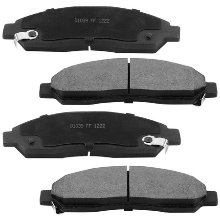 Front Ceramic Brake Pads w/Hardware Kits Fits Chevrolet Colorado, GMC Canyon, Isuzu I-280 I-290 I-350 I-370 (All Models)-Ceramic Low Dust Brake Pad-4 Pack