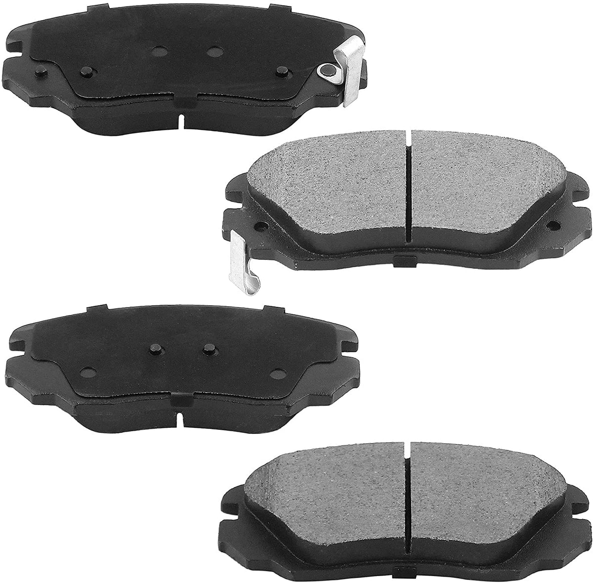 Rear Drilled & Slotted Disc Brake Rotors w/Ceramic Pads Fits for 2010-2017 Chevy Equinox, 2010-2017 GMC Terrain