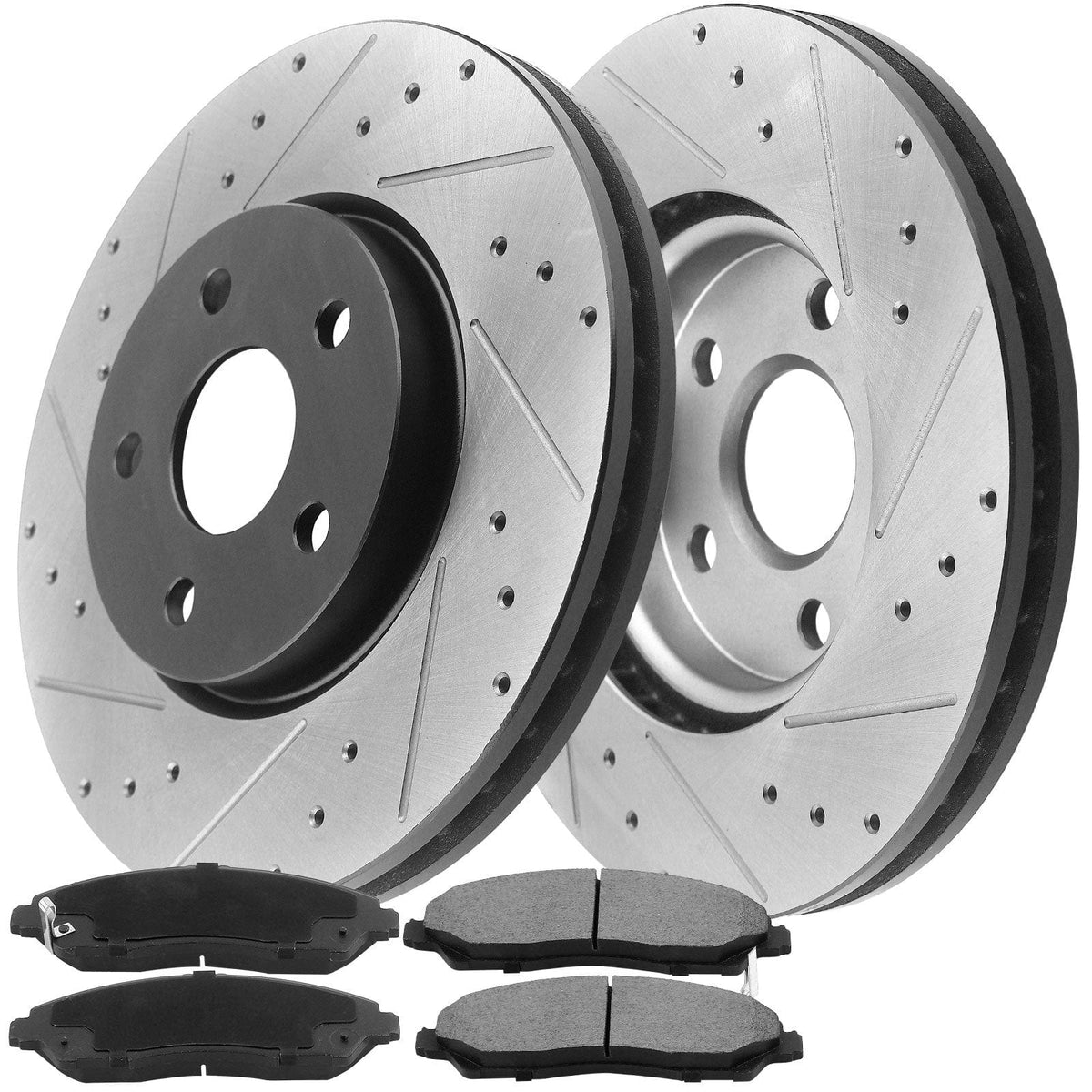 Chevrolet Impala Front Brake Rotors & Pads 12062098 D1159, with fluid & cleaner