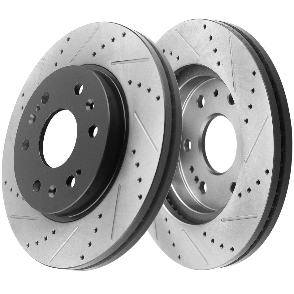 Front Coat Brake Rotors + Brake Pads for Cadillac XTS Express Savana 1500 Yukon
