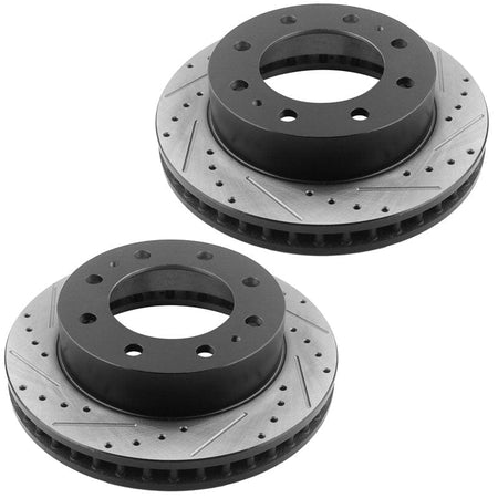 Front Brake Rotors & Ceramic Pads Kit for Chevy Silverado 2500 HD 2001 2002-2010