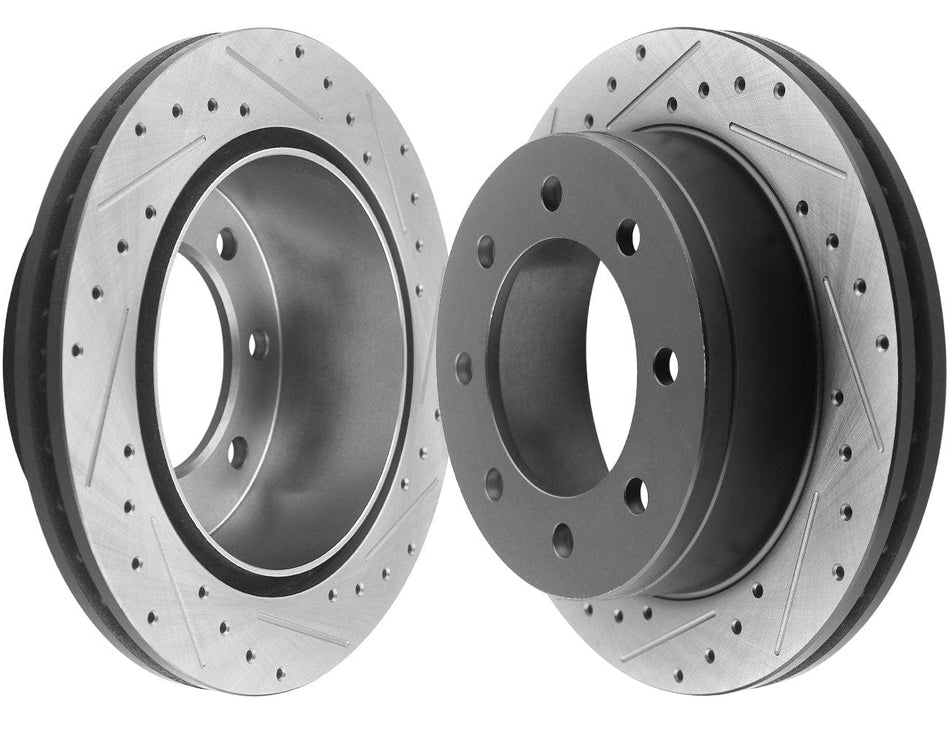 Rear Brake Rotors & Brake Pads for Chevy Silverado Suburaan GMC Sierra 1500 2500