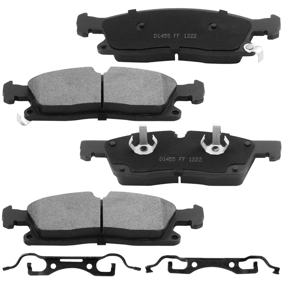 Front Ceramic Brake Pads For Dodge Durango & Jeep Grand Cherokee - Low Dust 4PCS Set