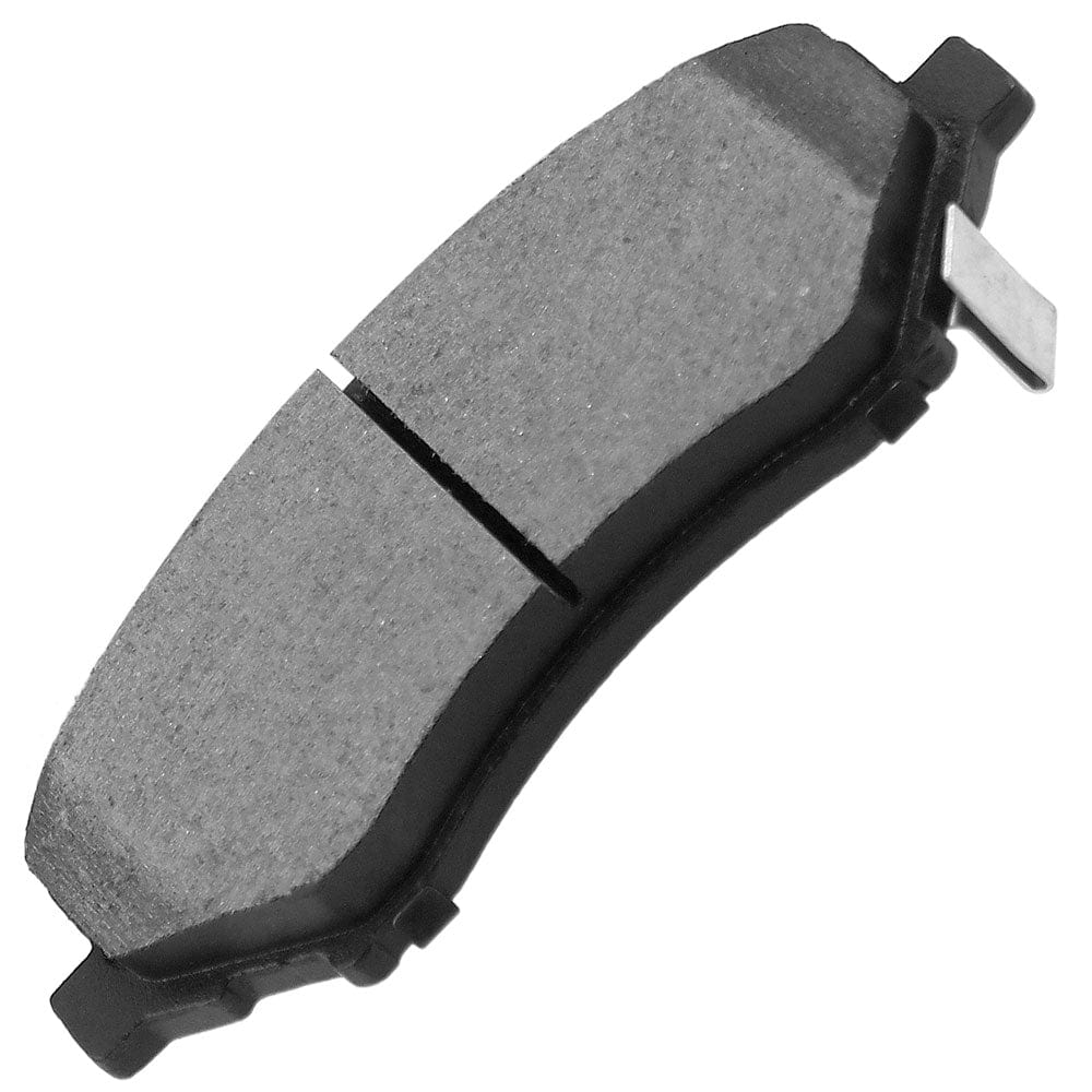 Front Ceramic Brake Pads w/Hardware Kits Fits for Jeep Liberty Wrangler JK, Chrysler Town & Country, Dodge Nitro Grand Caravan Journey, Ram Cargo Van, Volkswagen Routan-Low Dust Brake Pad-4 Pack