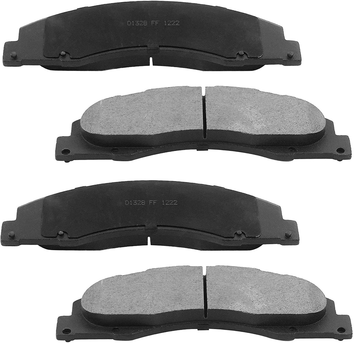 345MM Front E-Coating Brake Rotors + Ceramic Brake Pads For Ford E-350 E-450