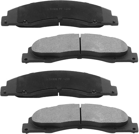 345MM Front E-Coating Brake Rotors + Ceramic Brake Pads For Ford E-350 E-450