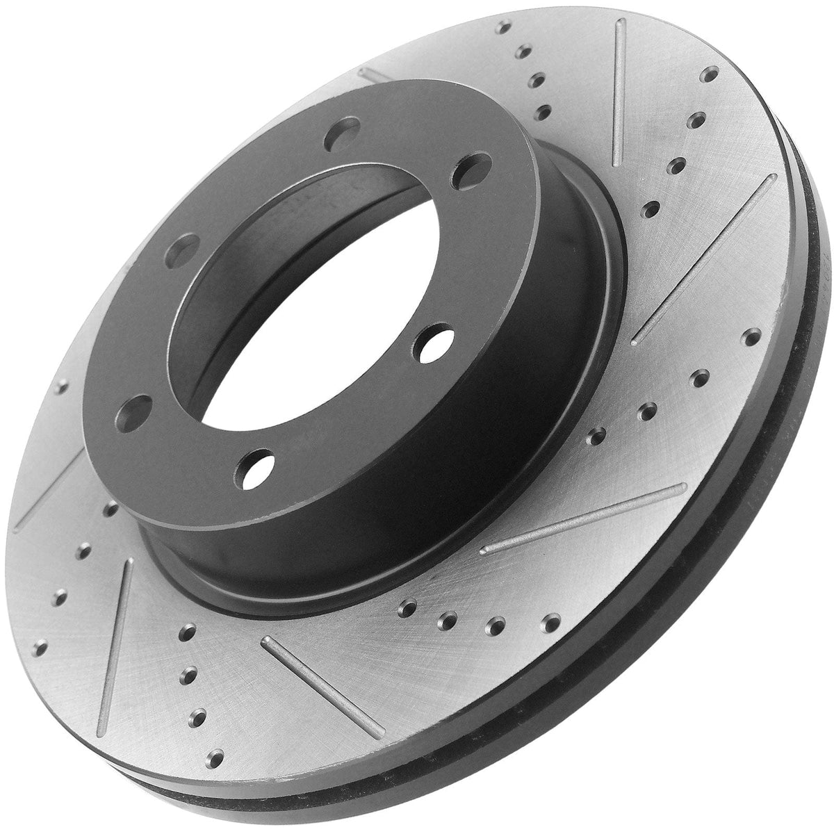 Rear Drilled & Slotted Brake Discs Rotors + Ceramic Brake Pads +Cleaner & Fluid Fit Ford Expedition Lincoln Navigator  AWD 6 Lugs