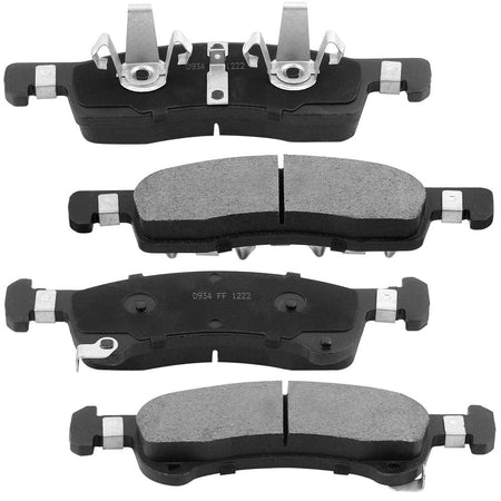 MotorbyMotor Front Brake Rotors & Brake Pad Kit 305mm Drilled & Slotted Design Fits for Ford Expedition 2002-2006, Ford Expedition (5.4L Only), Lincoln Navigator 2002-2006