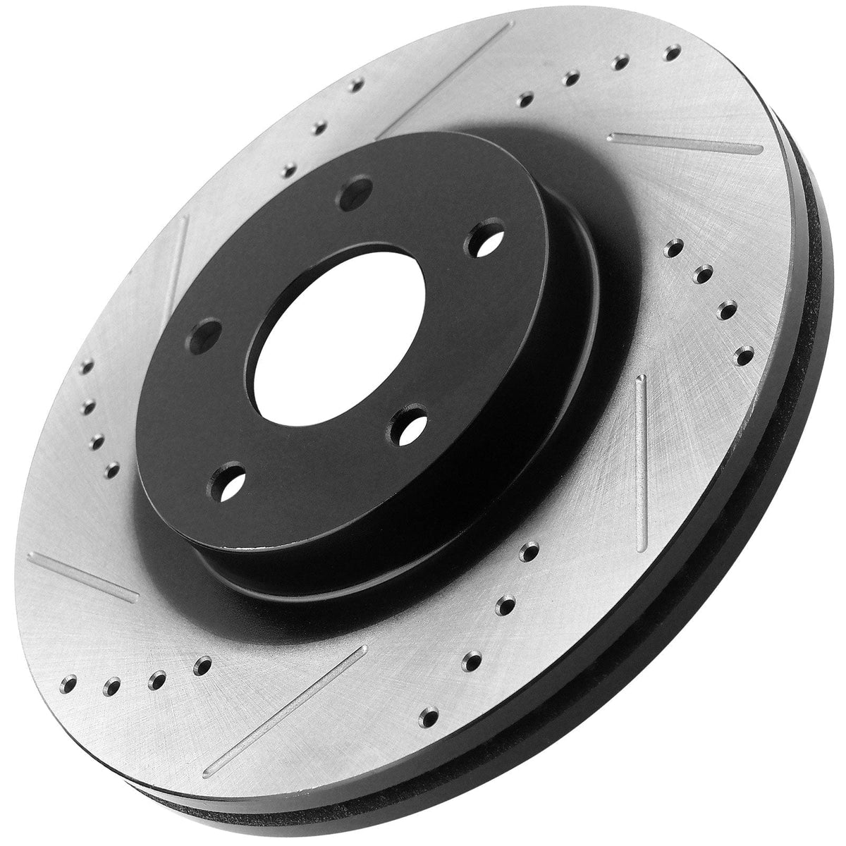 MotorbyMotor Front Brake Rotors 308mm Drilled & Slotted Brake Rotor Fits for Ford F-150 1997-2003 (4WD, 5 Lug Wheels ONLY)