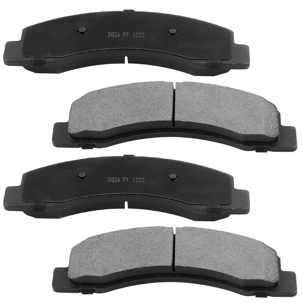 Front Drilled & Slotted Brake Discs Rotors + Ceramic Brake Pads w/Cleaner & Fluid Fit Ford Excursion Ford F-250 F-250 Super Duty 5 Lugs-54078