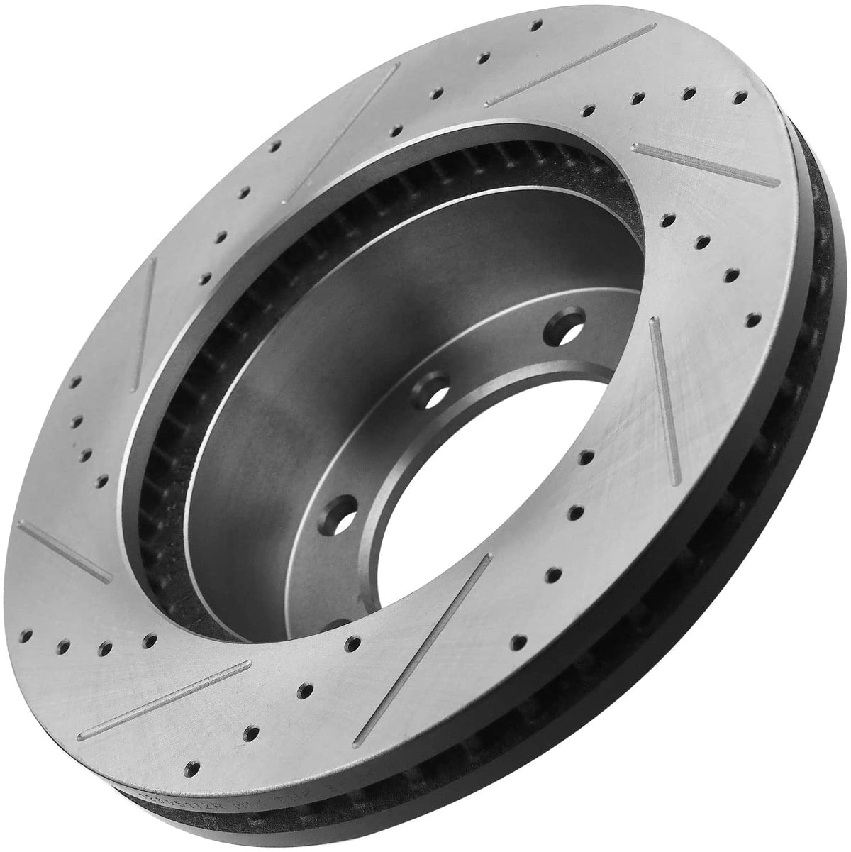 Front Drill and Slot Brake Rotors & Ceramic Pads for Ford F-250 F-350 SD 4WD