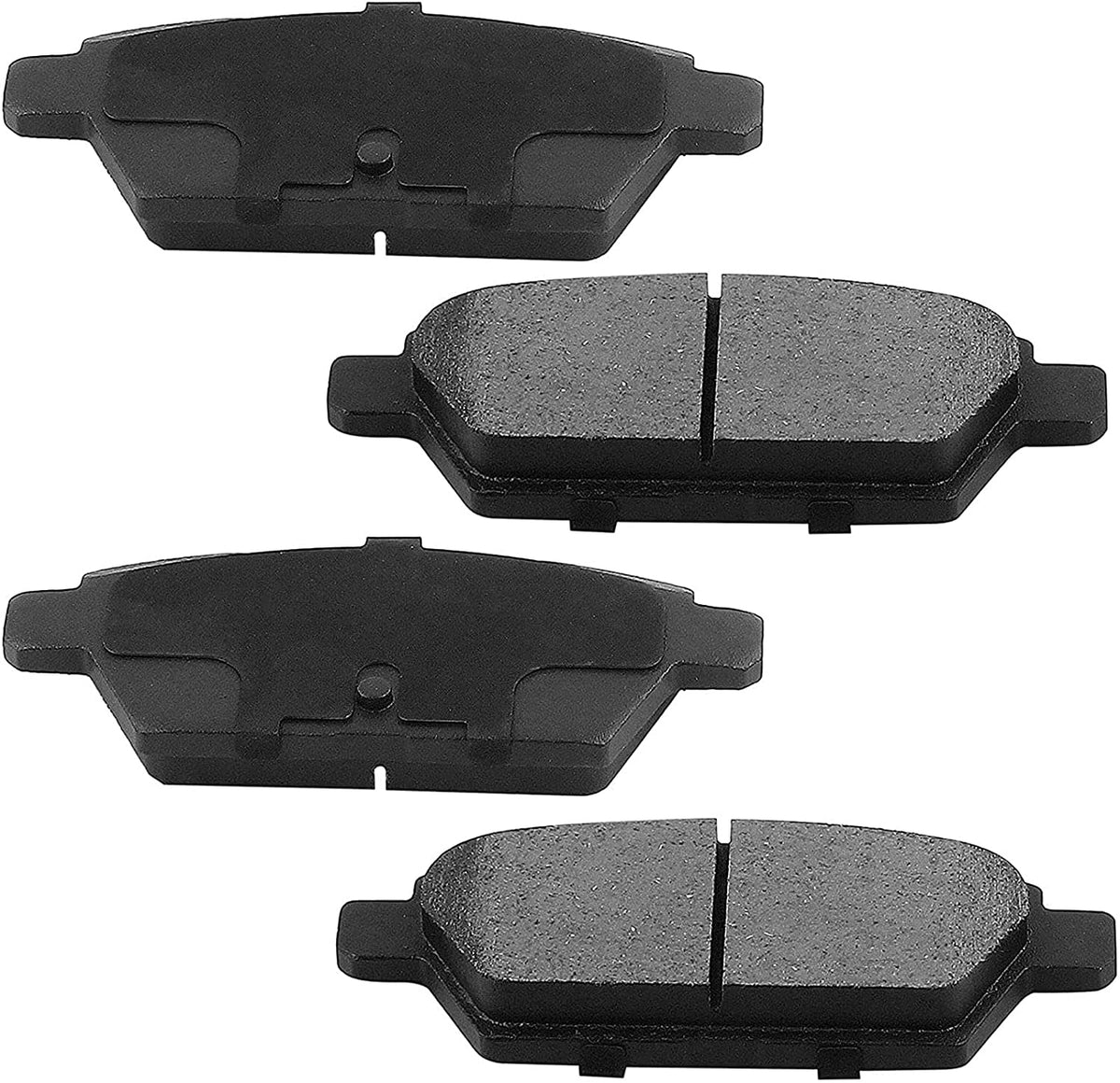 Rear Drilled & Slotted Brake Rotors + Ceramic Brake Pads Fit for 1994 1995 1996 1997 1998 1999 2000 2001 2002 2003 2004 Ford Mustang, 5 Lugs(Bolts Not Included)-54017