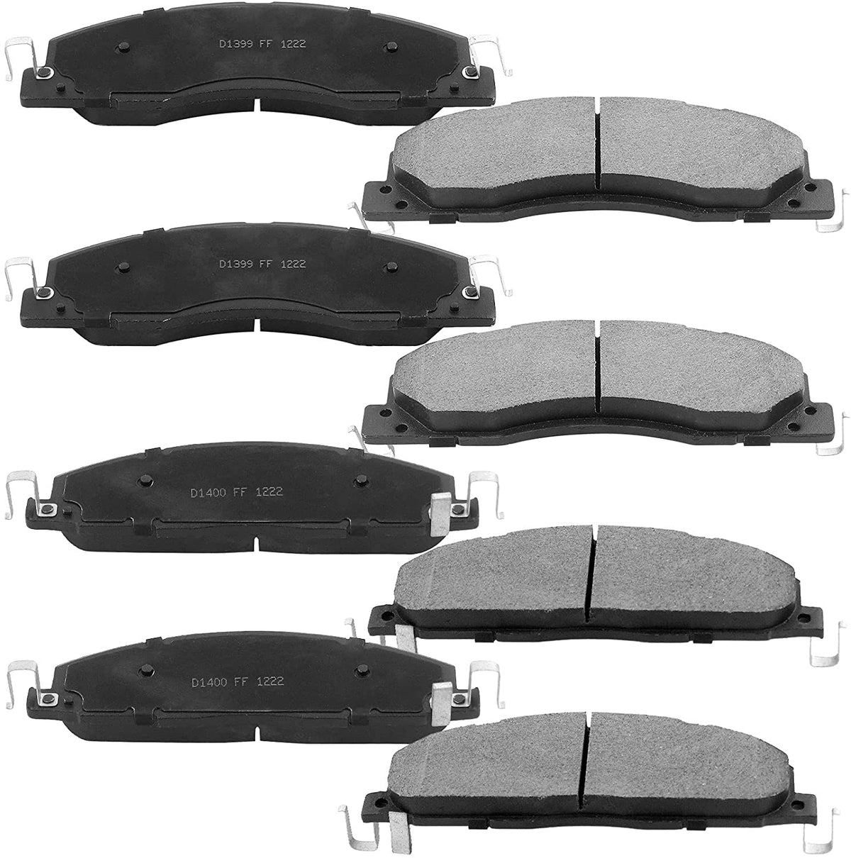 Front & Rear Drilled & Slotted Disc Brake Rotors + Ceramic Pads + Cleaner & Fluid Fits for 2009-2010 Dodge Ram 2500 3500 Pickup, Ram 2500 3500 4000