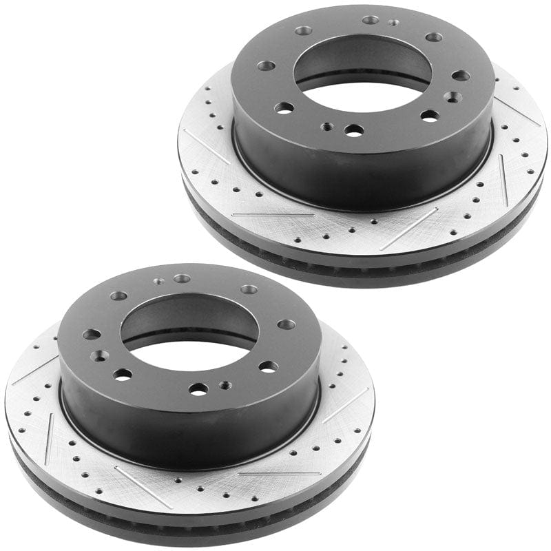 Front Rotors Ceramic Pads For 2012 2013 2014- 2016 Chevy Silverado GMC Sierra HD