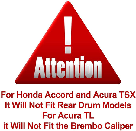 MotorbyMotor Front Brake Rotors & Brake Pad Kit 300mm Drilled & Slotted Design Fits for Acura TSX, Acura TL, Honda Accord