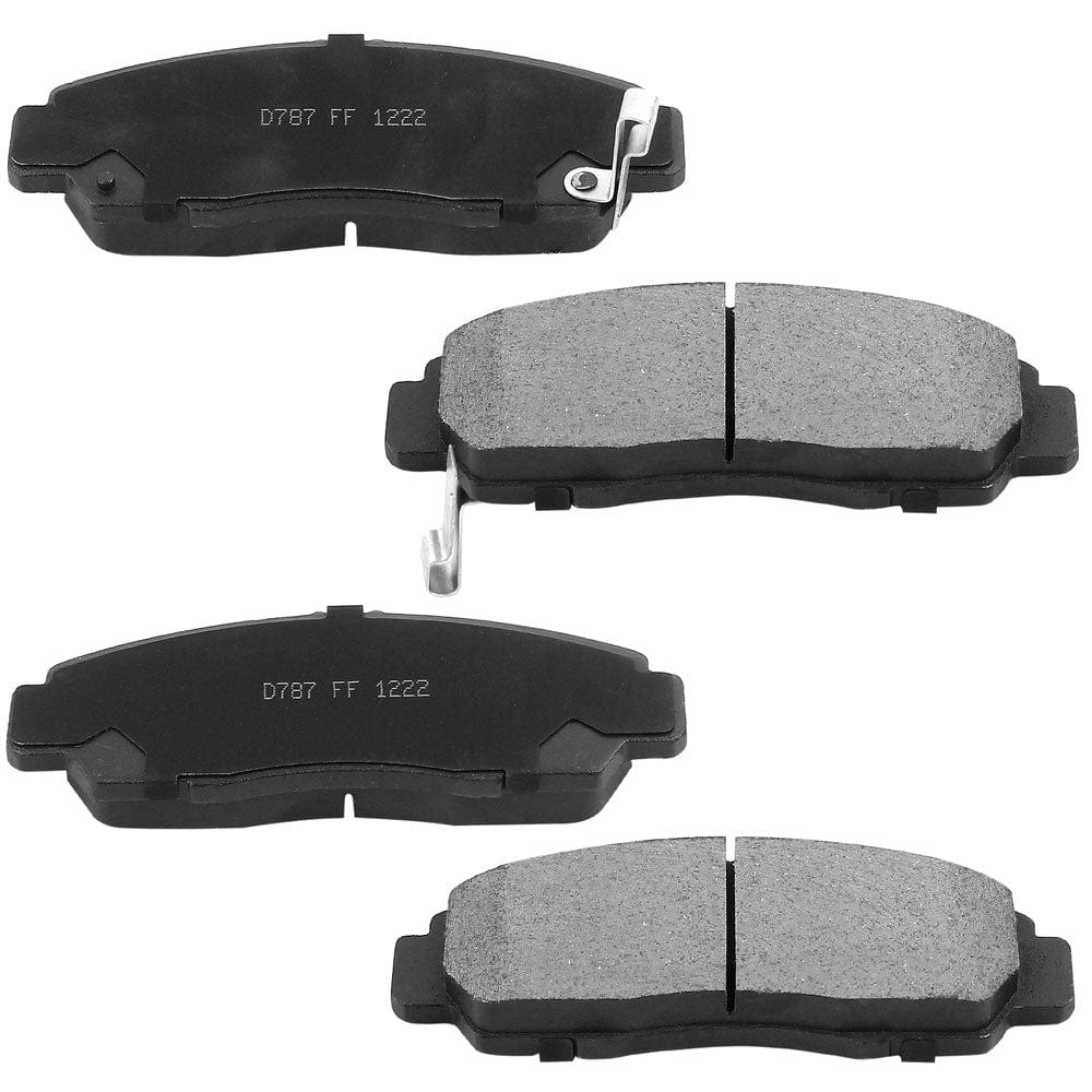 MotorbyMotor Front Brake Rotors & Brake Pad Kit 300mm Drilled & Slotted Design Fits for Acura TSX, Acura TL, Honda Accord