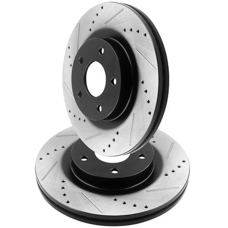 Front Disc Brake Rotors Pair for Honda Civic CR-Z 2002-2006 Acura RSX 5 Lug