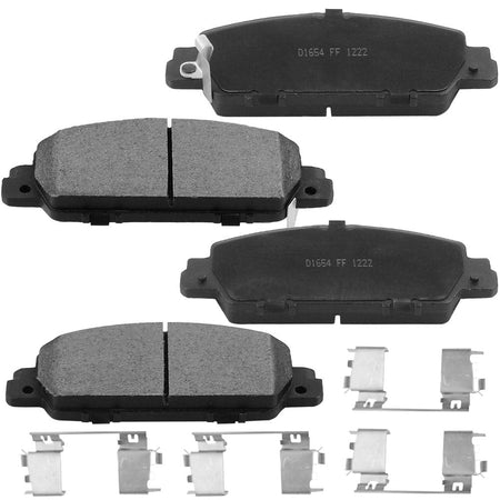 Front Ceramic Disc Brake Pads D1654 For 2016 2017-2020 Honda HR-V Accord