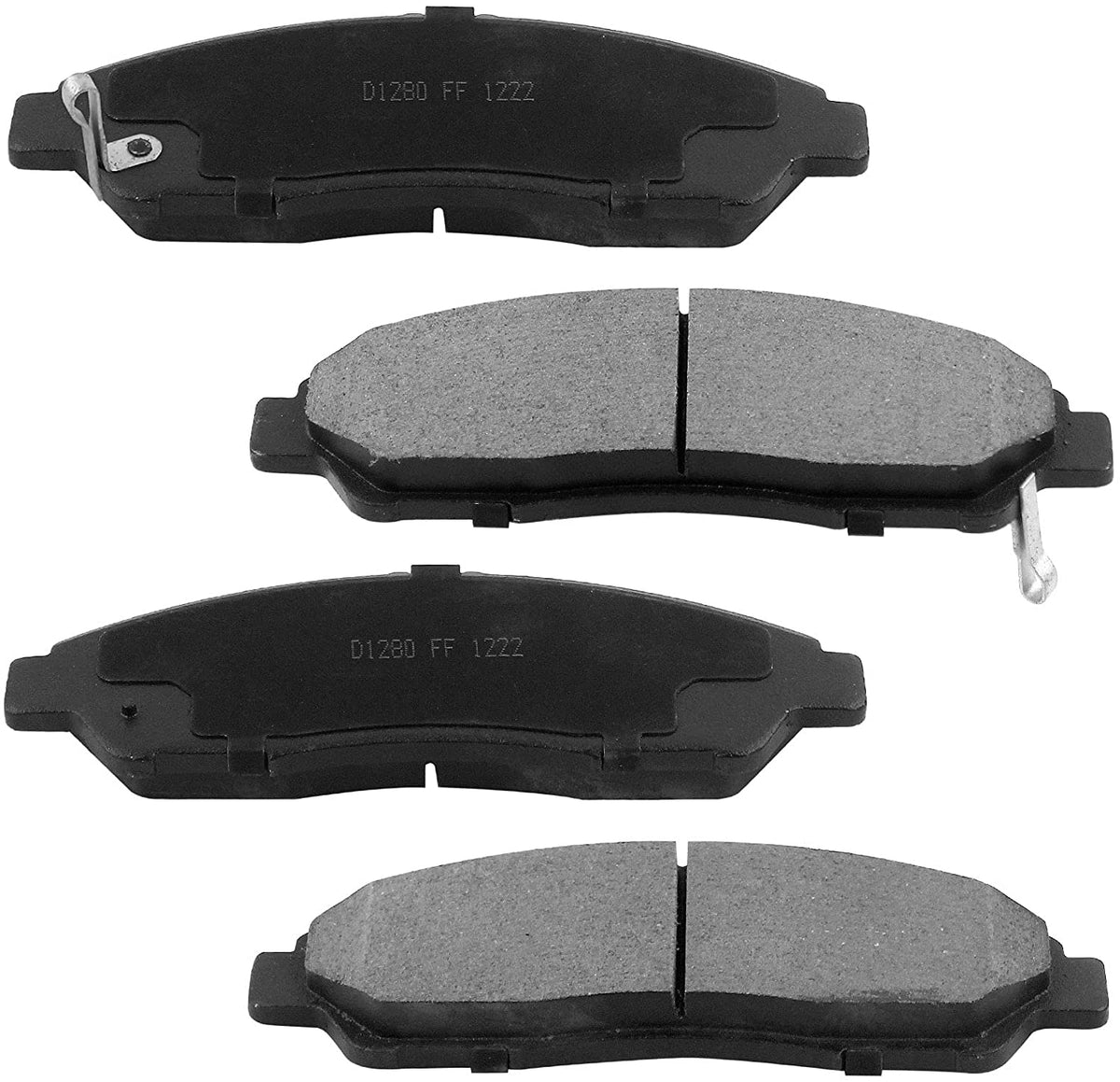 Front Drilled & Slotted Disc Brake Rotors +Ceramic Pads for 2007-2008 Acura MDX, RLX, ZDX, 09-15 Honda Pilot-5-Lug Wheel Holes