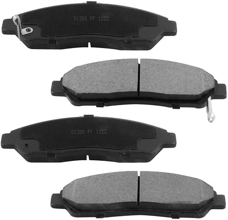 Front Drilled & Slotted Disc Brake Rotors +Ceramic Pads for 2007-2008 Acura MDX, RLX, ZDX, 09-15 Honda Pilot-5-Lug Wheel Holes