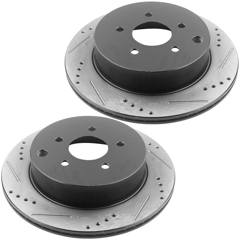 Rear E-Coating Brake Rotors + Brake Pads For 2014-19 QX60 2013-20 Pathfinder