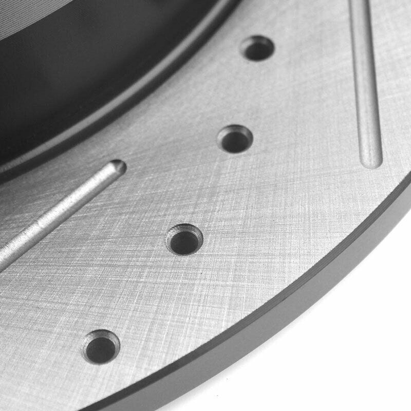 Rear Drilled & Slotted Brake Discs Rotors w/Ceramic Brake Pads kit w/Cleaner & Fluid Fit Chrysler 200 Chrysler Sebring Dodge Avenger Dodge Caliber