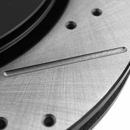 MotorbyMotor Rear Brake Rotors 262mm Drilled & Slotted Design Brake Rotor & Brake Pad kit Fits for Mitsubishi Lancer, Jeep Compass Patriot, Chrysler 200 Sebring, Dodge Avenger Caliber