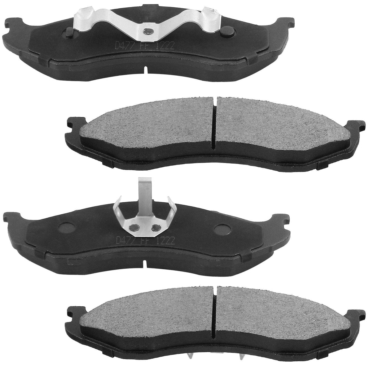 MotorbyMotor Front Brake Rotors 280mm Drilled & Slotted Design Brake Rotor & Brake Pad kit Fit for Jeep Wrangler 1999-2006, Jeep Cherokee 1999-2000, Jeep Cherokee 2001 (4.0L L6 ONLY)