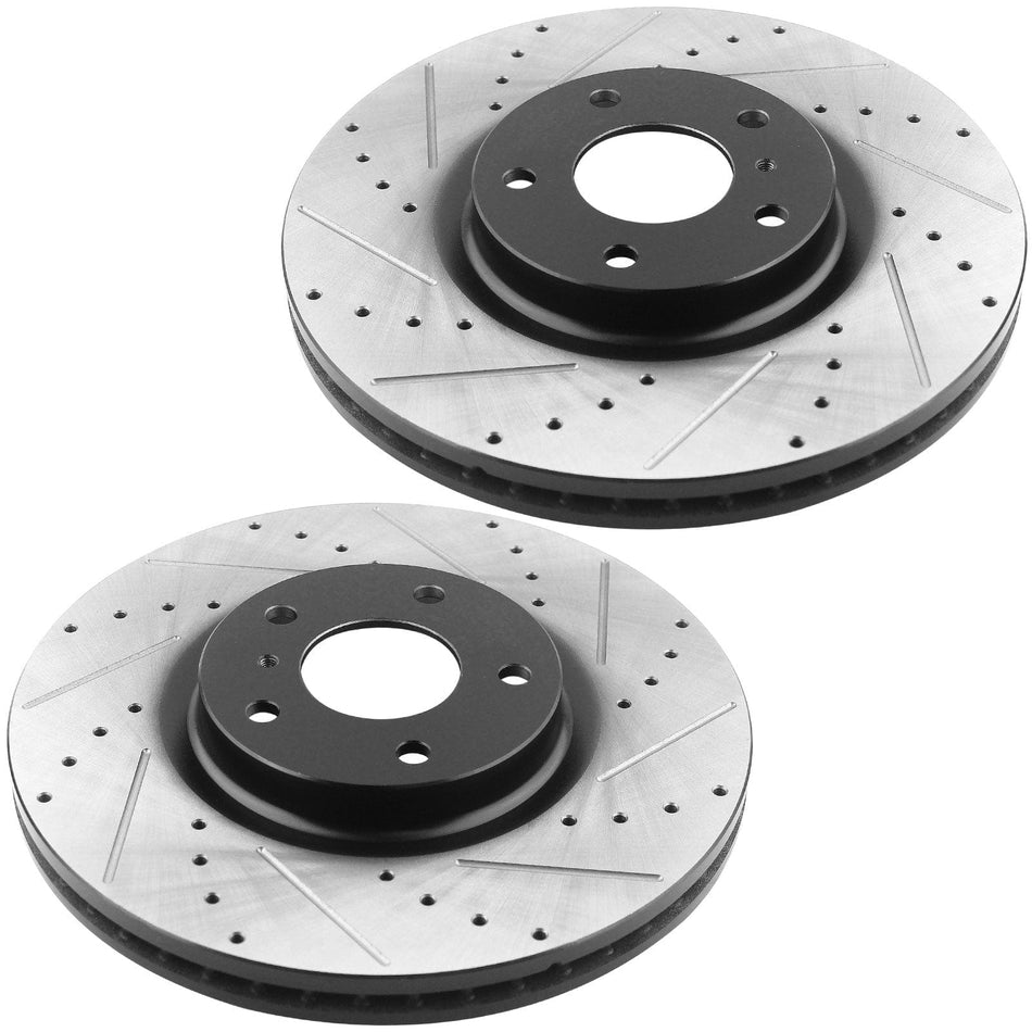 Front Disc E-Coating Brake Rotors Pair For Nissan Maxima  Murano 2009-2022