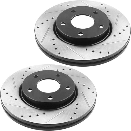 Rear Brake Rotors Ceramic Pads Drill For 1998-2000 2001 2002 Chevrolet Camaro
