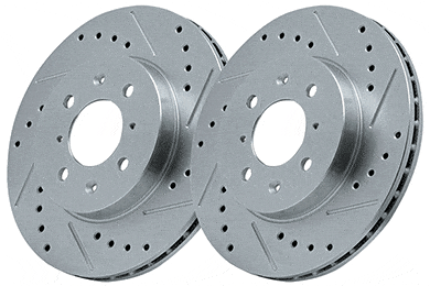 Powerstop Cross Drilled and Slotted Rotors - Free Shipping on Power Stop Drilled Slotted Rotors