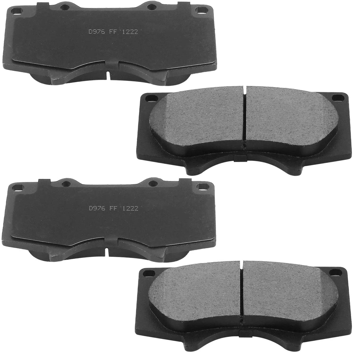 Front Black Brake Rotors + ceramic Brake Pads For Lexus GX460 Toyota 4Runner New